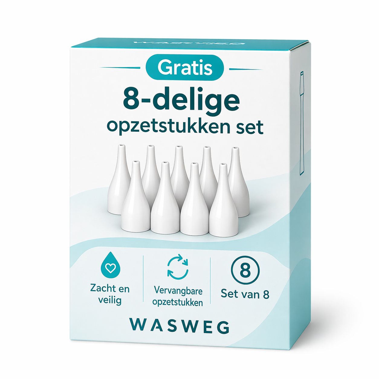 Set van 8 mondstukken